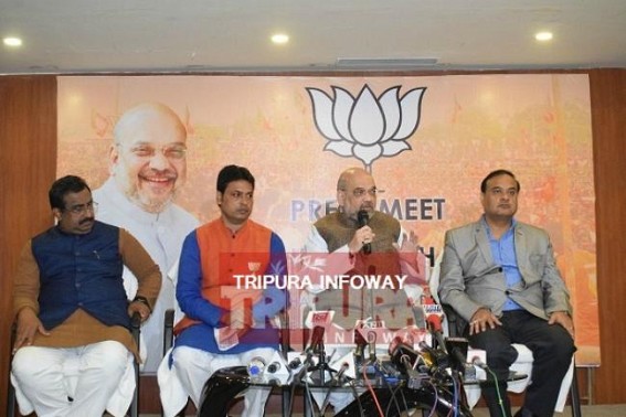 'Resentment against Left is on height among Public : Next Govt is surely BJP', claims Amit Shah amid poor Assembly Candidate line-up across Tripura 'Resentment against Left is on height among Public : Next Govt is surely BJP', claims Amit Shah amid poor Assembly Candidate line-up across Tripura
